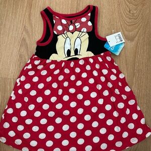 Disney Minnie Mouse Red and White Polka Dot Dress